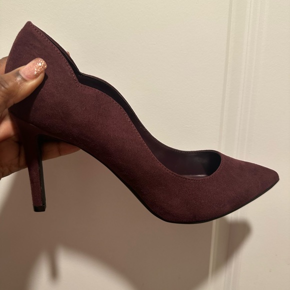 Nine West Burgundy Pointed-Toe Stiletto Heels Size 10 - Picture 5 of 5